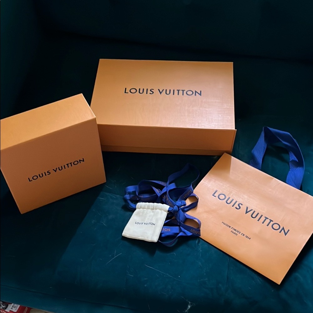 Louis Vuitton Orange and Blue Packaging Set